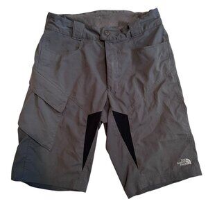 North Face Shorts Cargo Pocket Hiking Outdoor Gray Men 30